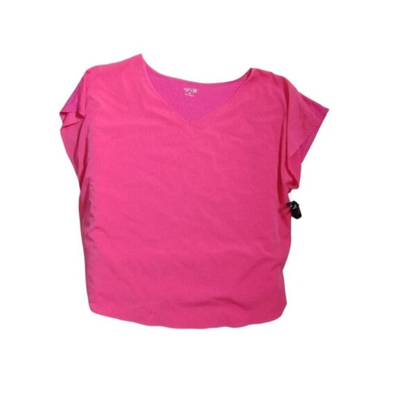 Apt. 9 Women's Pink V-Neck Short Sleeve Top Size 1X - Picture 2 of 14